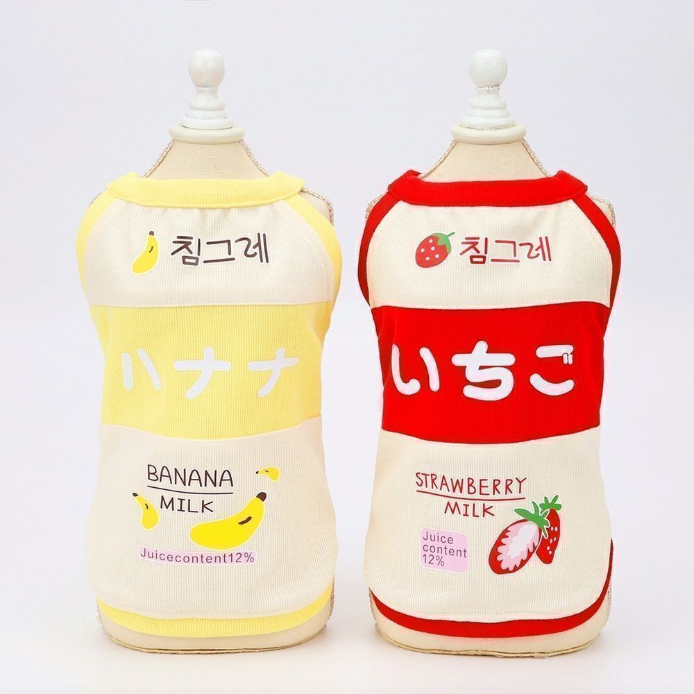 âď¸âCLEARANCE âď¸ Red Strawberry Kawaii MilkâCartoon PetâClothes - Picture 8 of 15